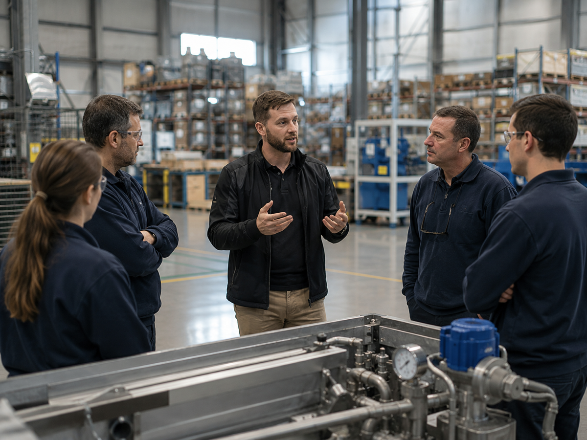 GTB Strategy training session on a factory floor